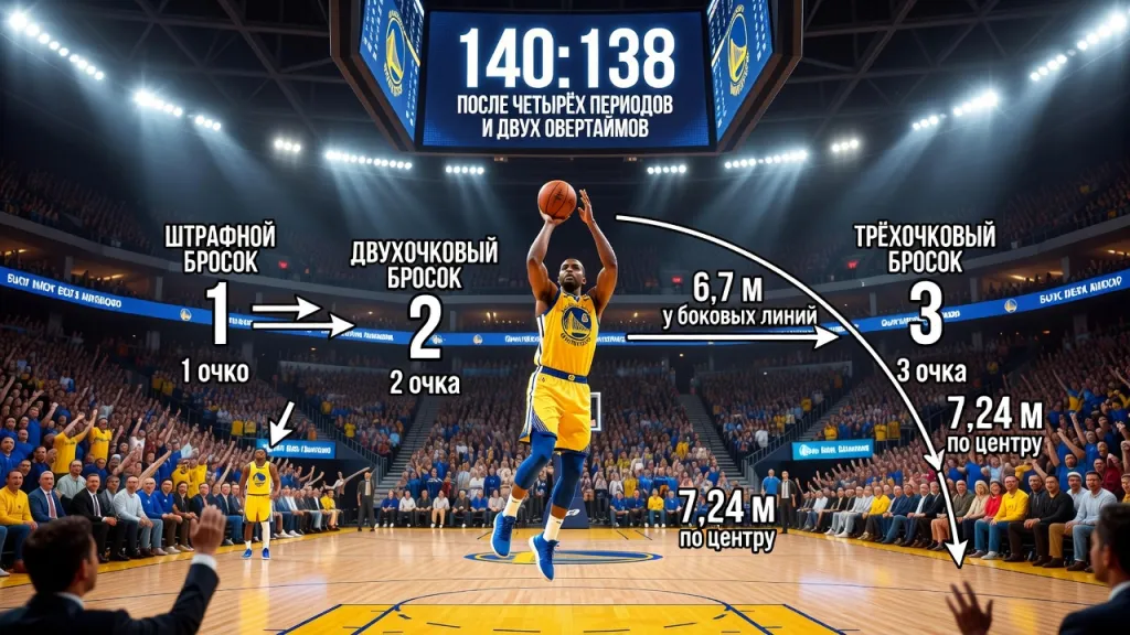 За что дают очки в баскетболе: Средний счёт матча в NBA и от чего зависит результативность
