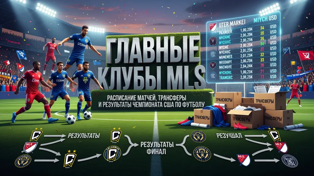 Главные клубы MLS: расписание матчей, трансферы и результаты чемпионата США по футболу