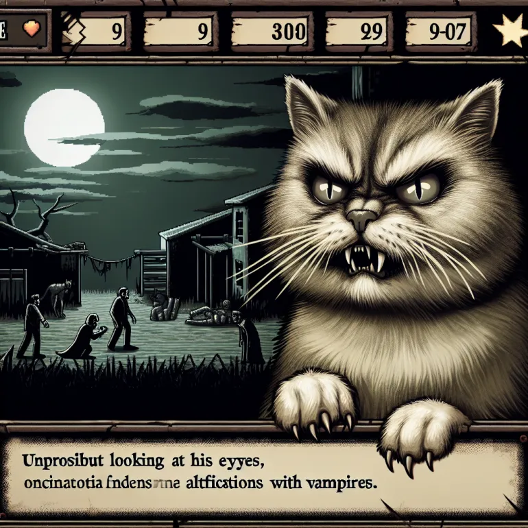 Противная кошка в игре Vampire Survivors: Исследование феномена