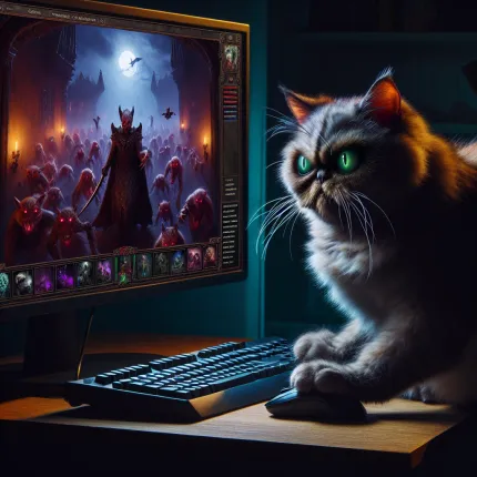 Противная кошка в игре Vampire Survivors: Исследование феномена